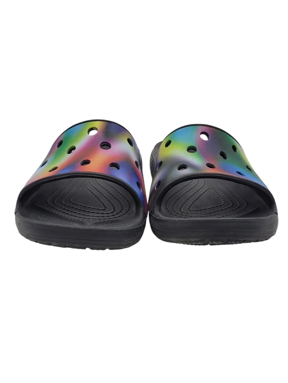 Crocs Classic Solarized Slides Women Size 12 Men Size 10 Tie Dye Sandals Unisex